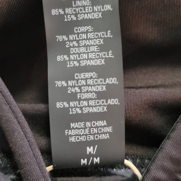 NWT Skims Signature Swim Long Sleeve Bikini Top in Onyx Women’s Sz M - Picture 9 of 11